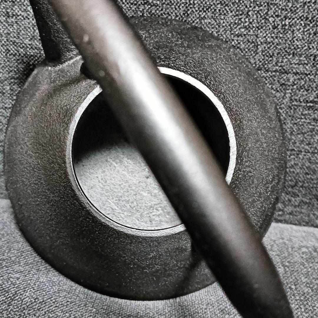 南部鉄器　鉄瓶　小笠原陸兆　小笠原鋳造所　末広　未使用品