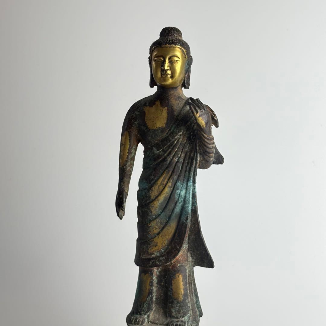 仏教美術 李朝 銅 菩薩 仏像