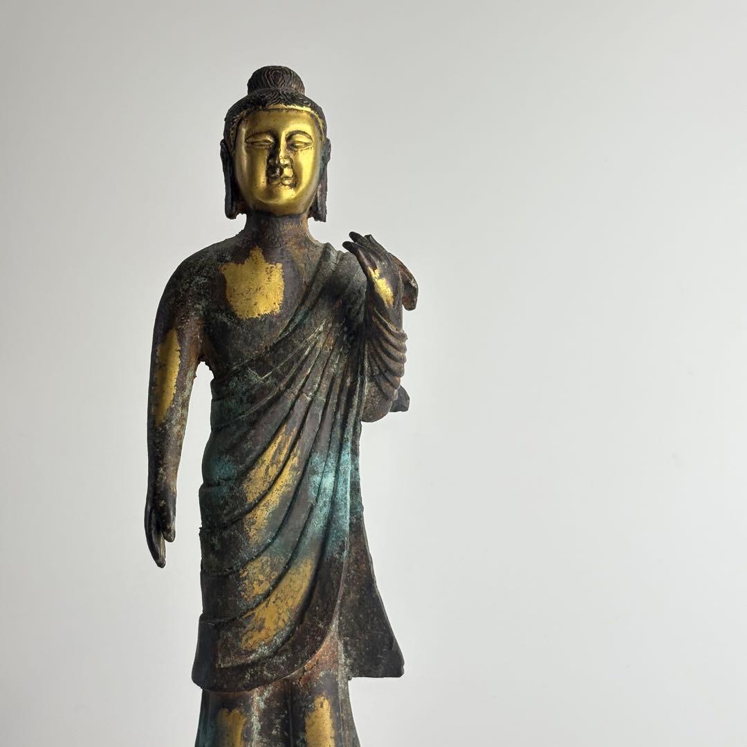 仏教美術 李朝 銅 菩薩 仏像