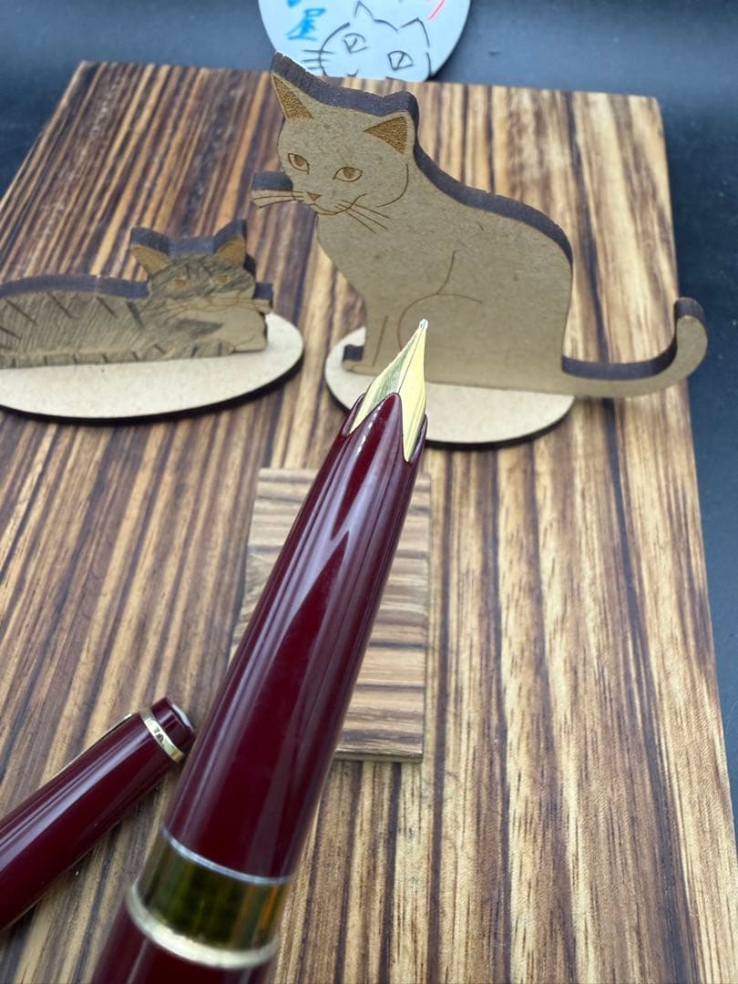 レア MONTBLANC 万年筆 NO.12 ボルドー F 18C