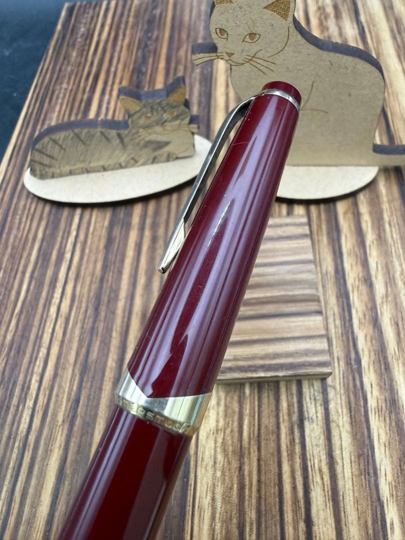 レア MONTBLANC 万年筆 NO.12 ボルドー F 18C