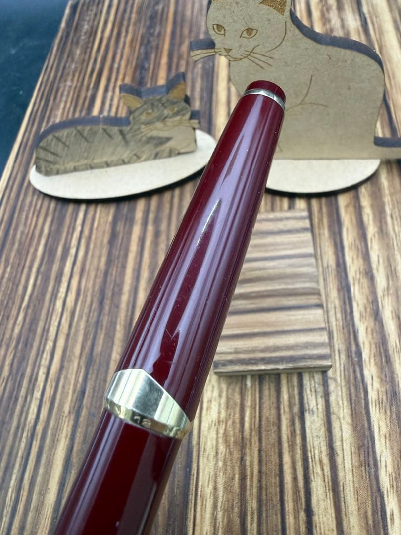 レア MONTBLANC 万年筆 NO.12 ボルドー F 18C