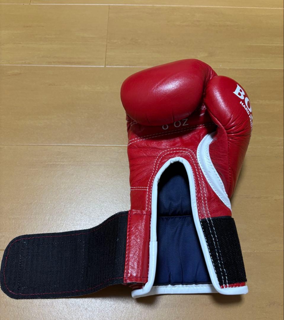 c*様 【美品】 ISAMI BOXER グローブ 8oz ベルクロ 赤 キーホ