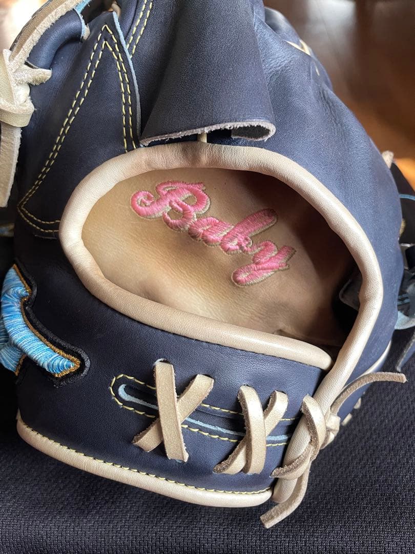 MIZUNO ダイバーシティーブルー　投手用左グローブ　値下げしました！