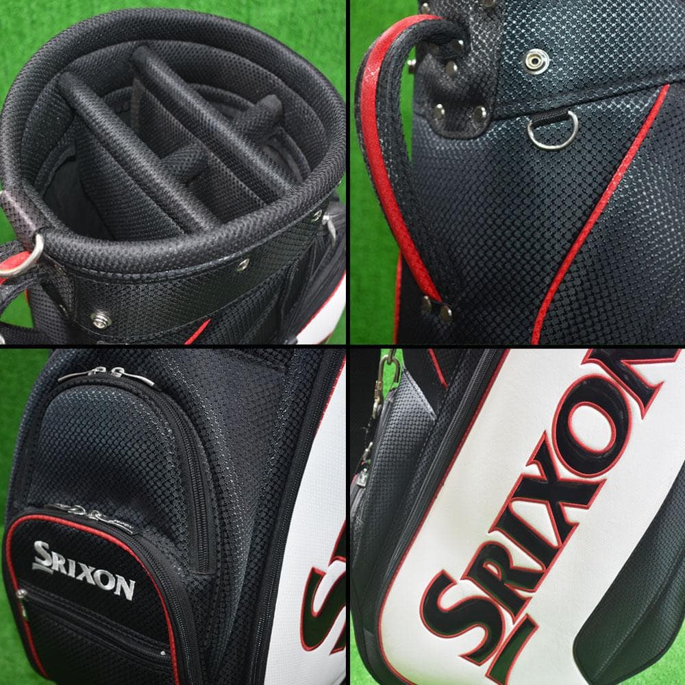 SRIXON/スリクソン ゴルフ キャディバッグ【黒×白】中古！