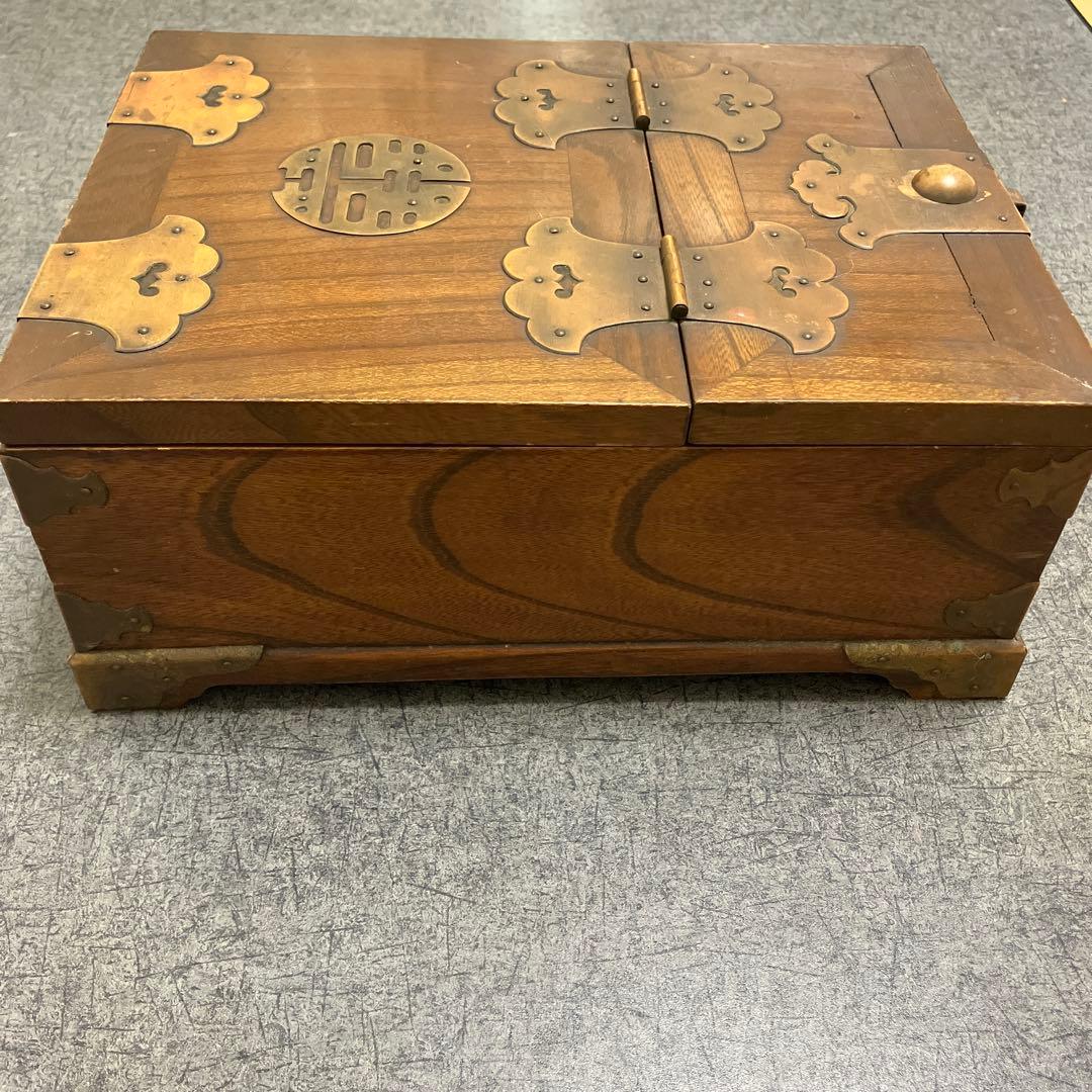 李朝家具　収納箱　木製　アクセサリーケース