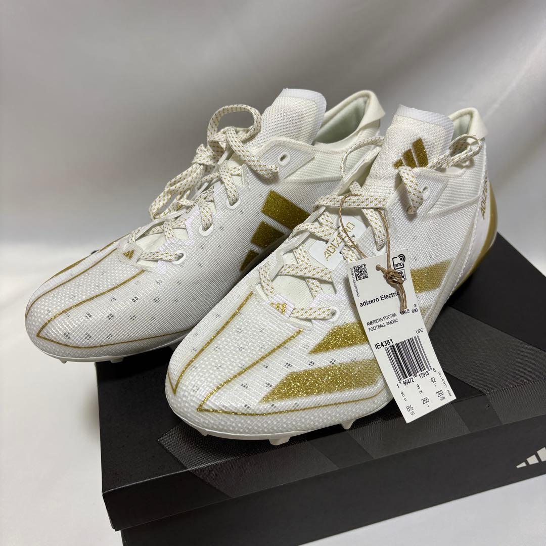 Adizero Electric Cleats WHT/GLD　26.5㎝　E