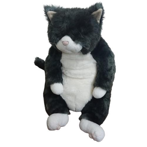 カドリーcuddly　猫型ぬいぐるみ グレーとホワイト