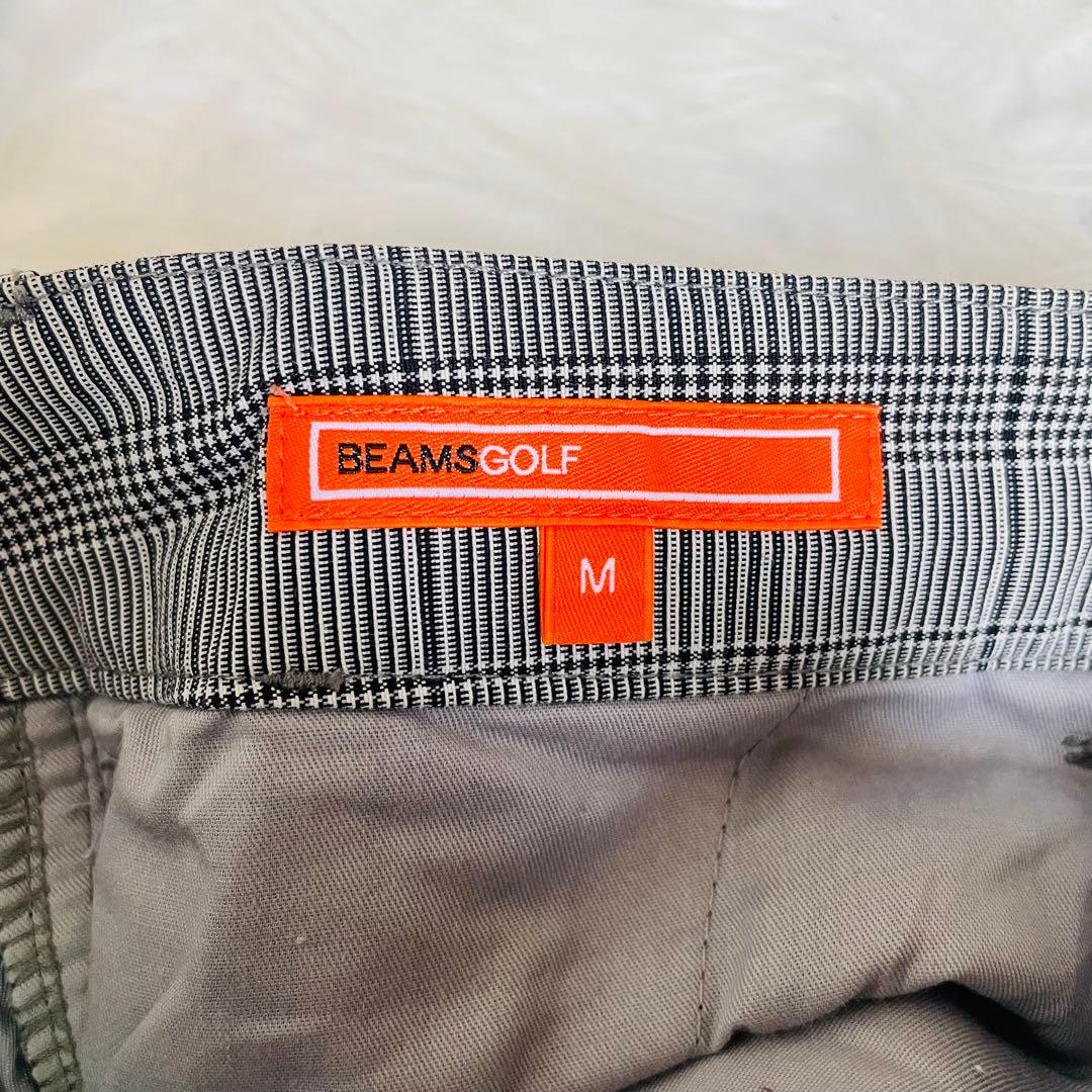 未使用級　ビームスゴルフ　チェック　ストレッチパンツ　極暖