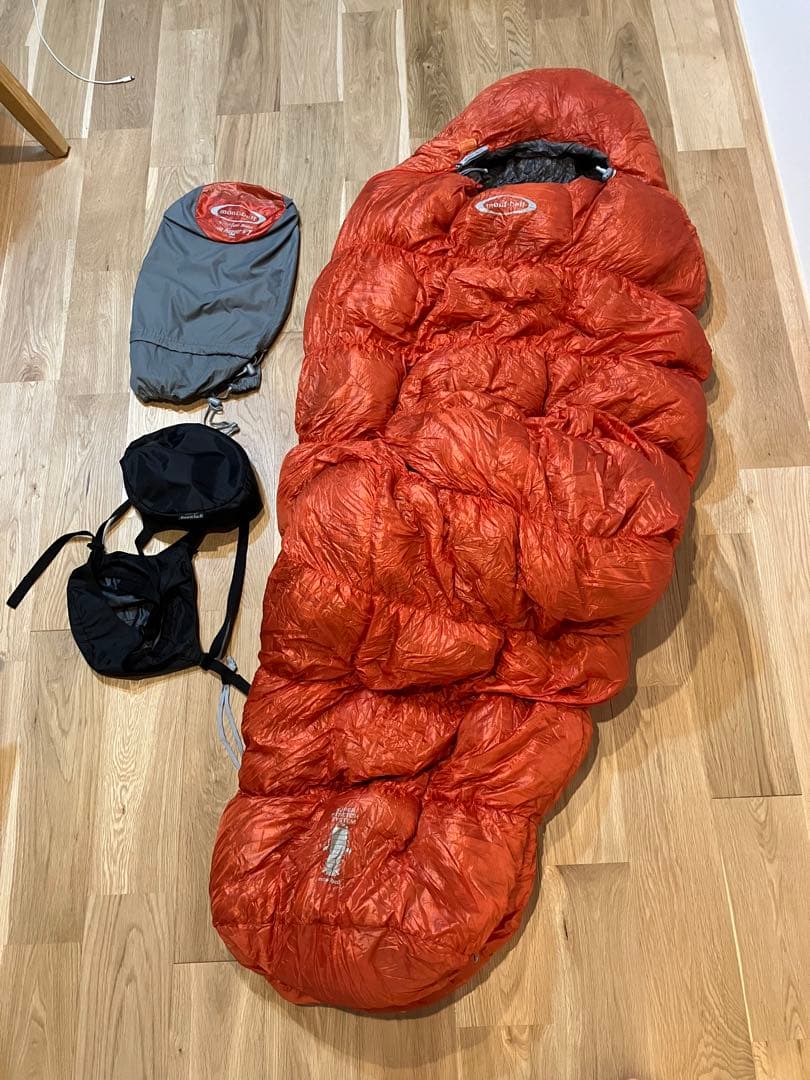 モンベル　ダウンハガー#1 コンプレッションバック付き