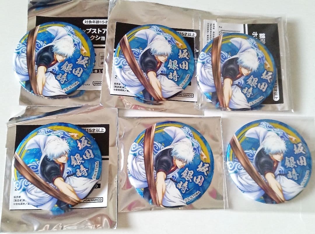 銀魂　坂田銀時　ホロ缶バッジ　キャラポップストア