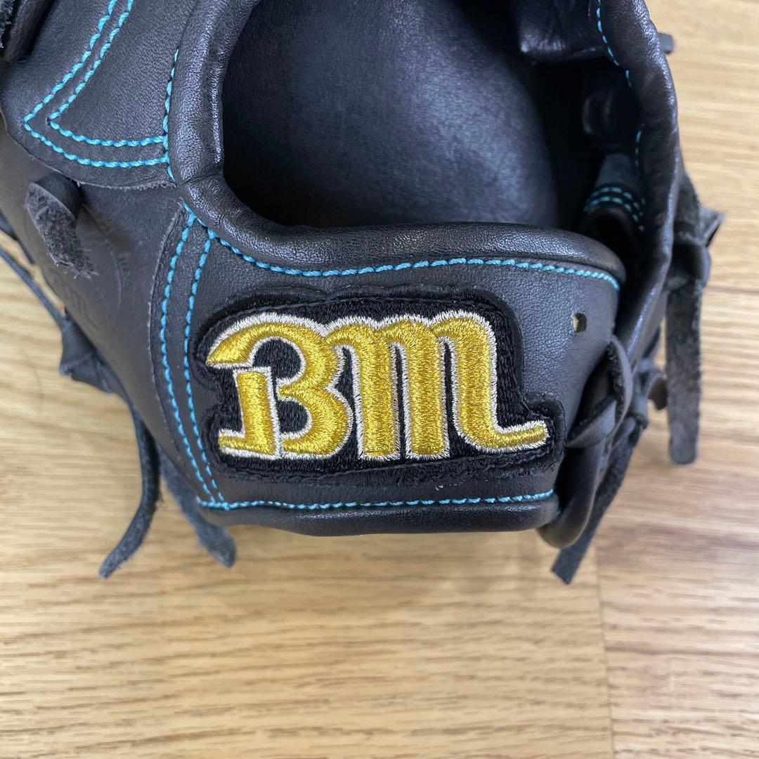 BM　ベースマン 硬式　左投げ　投手用　グローブ　プロフェッショナルモデル　黒