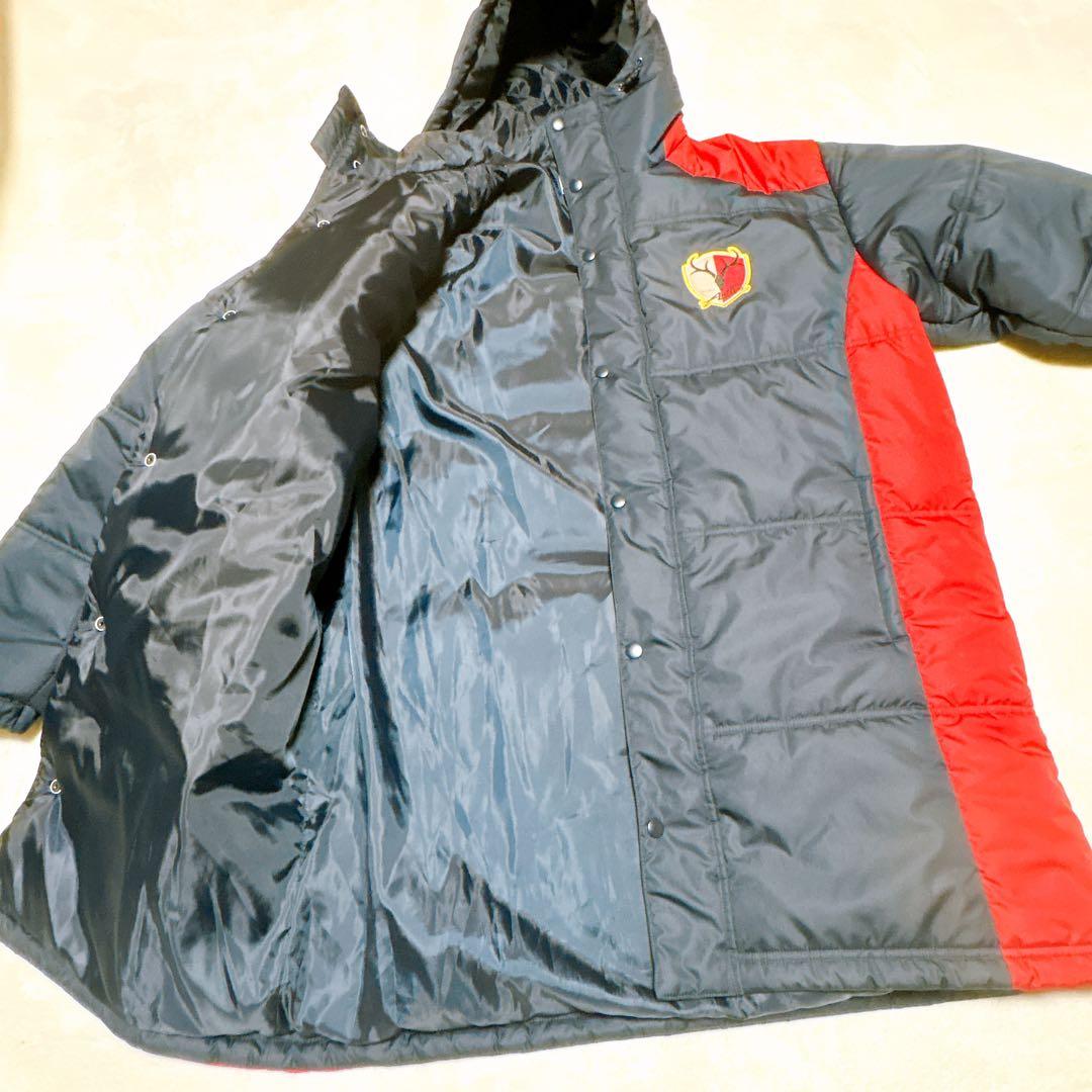 NIKE ベンチコート XL 支給品 可能性あり ネイビー×レッド 非売品 鹿島