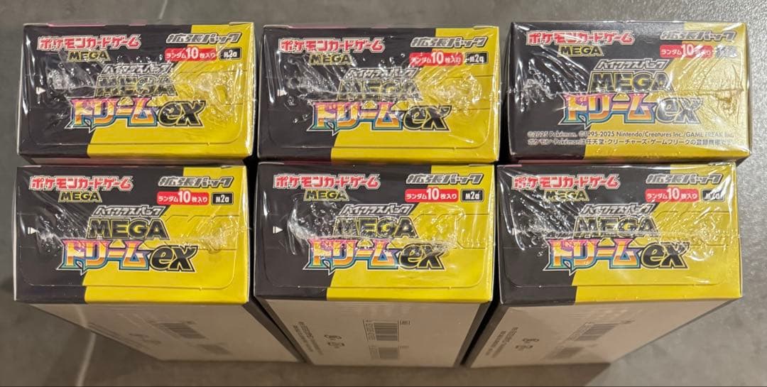 ポケモンカード MEGAドリームex 6BOX シュリンク付き新品未開封