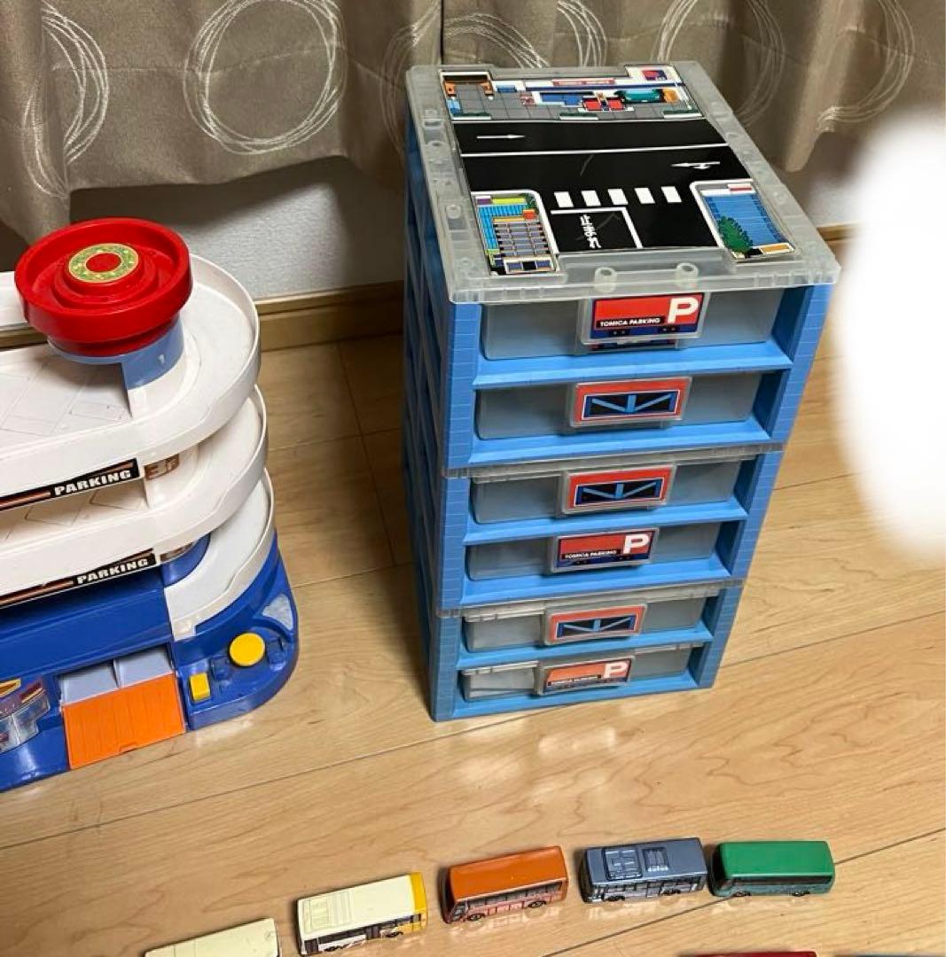 ミニカー、ミニカー収納ボックスのセット