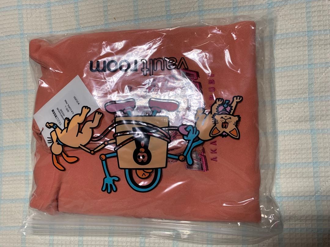 AKAMI KARUBI HOODIE / CORAL PINK Lサイズ