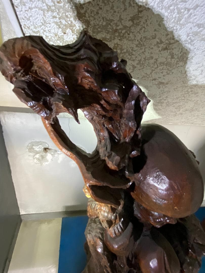 寿老人像(木製）