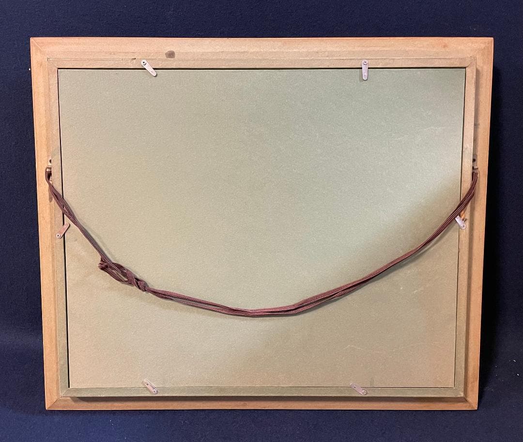 ぽ*り様 「真作」岸本芳雄「ばら」静物画　油彩画　額装　サイン有り　F6号