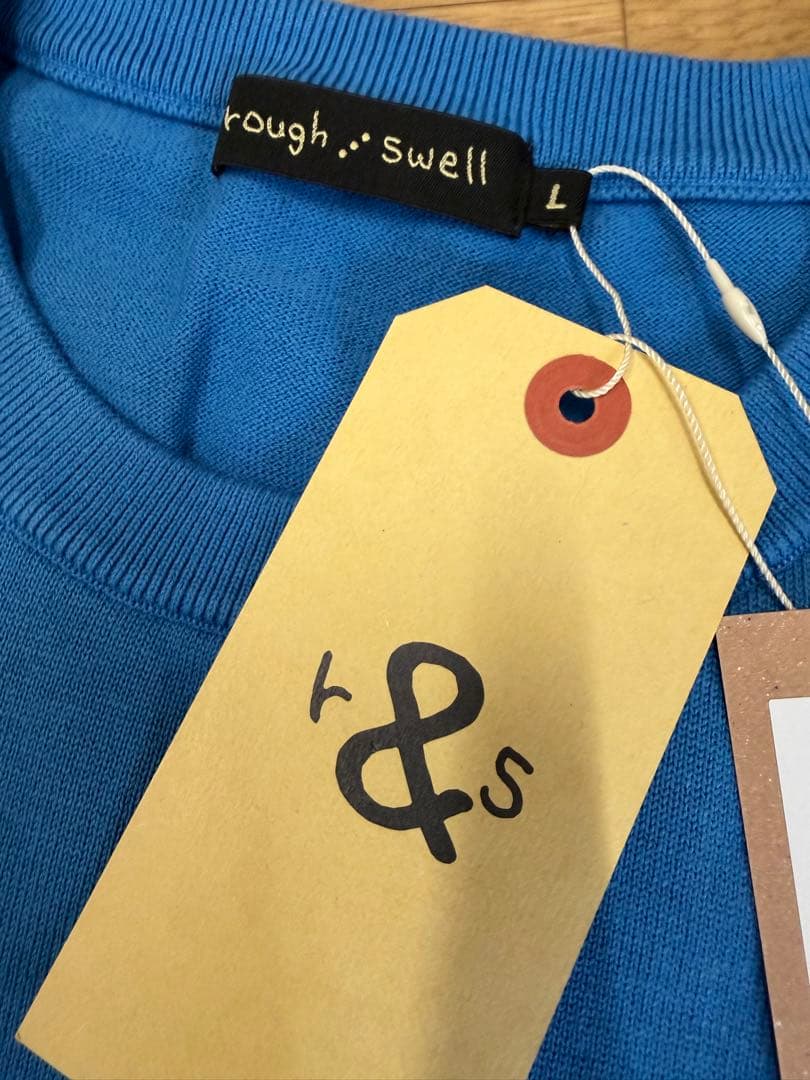 新品正規品【ROUGH&SWELL/L】ニットベストコットン100%