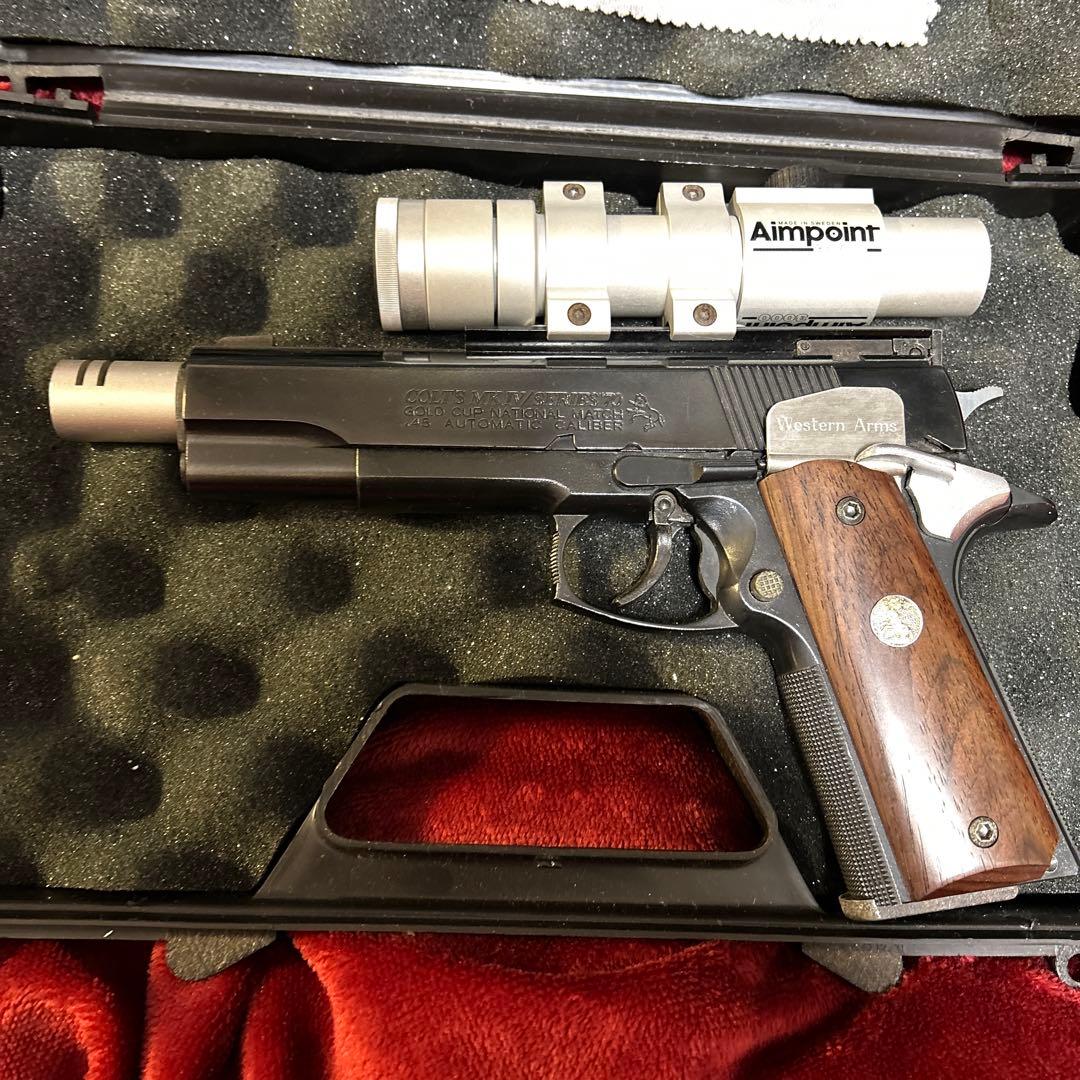 COLTGOLDCUPガスガンAimpointスコープ付き　説明書有り