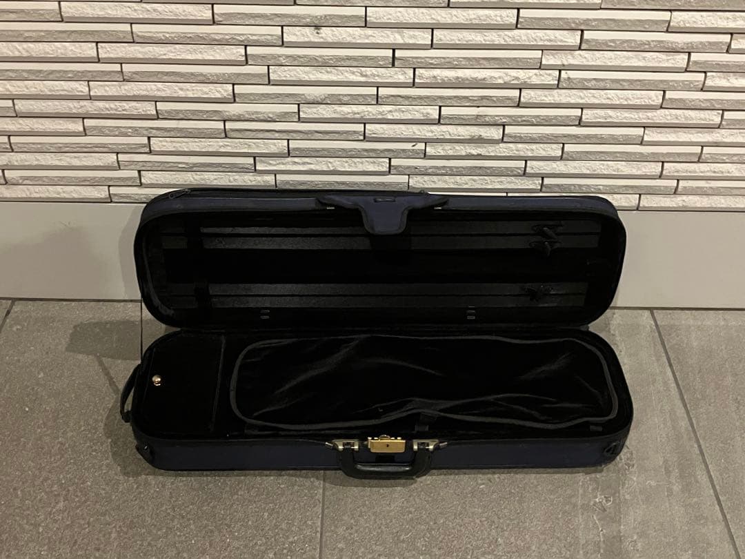 タイムセール★スーパーライト　バイオリン　紺色　ケース　長方形