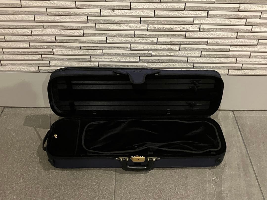 タイムセール★スーパーライト　バイオリン　紺色　ケース　長方形