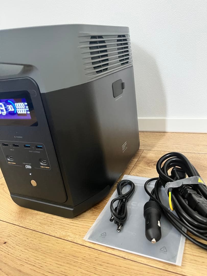 ポータブル電源 デジタル表示 USB AC出力　eco flow DELTA2