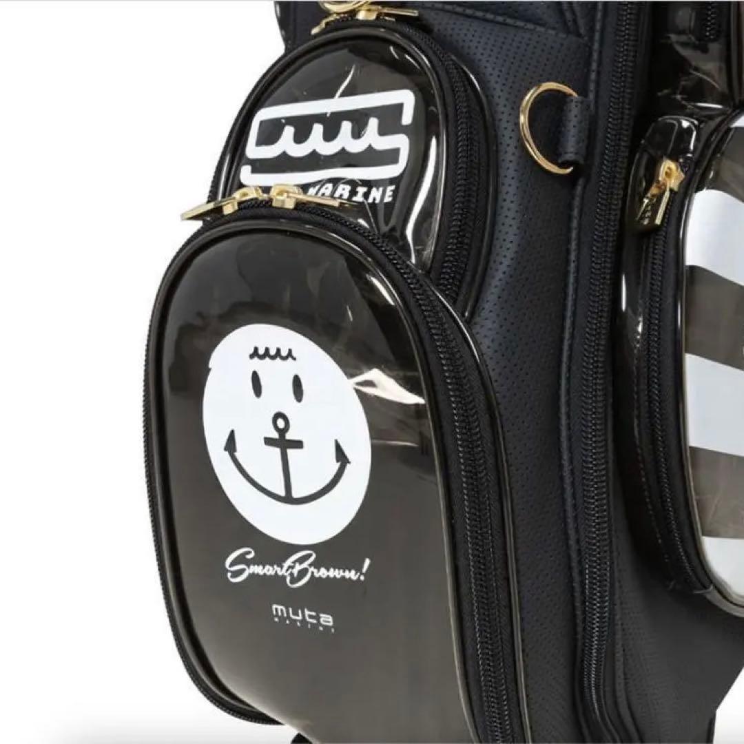 キャディバッグ スタンドCONTINUA パンチングエシカルレザー 黒 ムータ