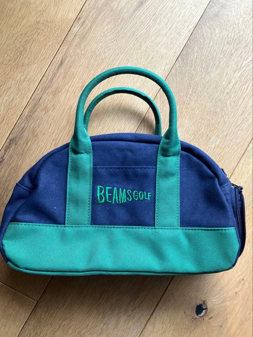 BEAMS GOLF ゴルフボール　バック　ネイビー・グリーン