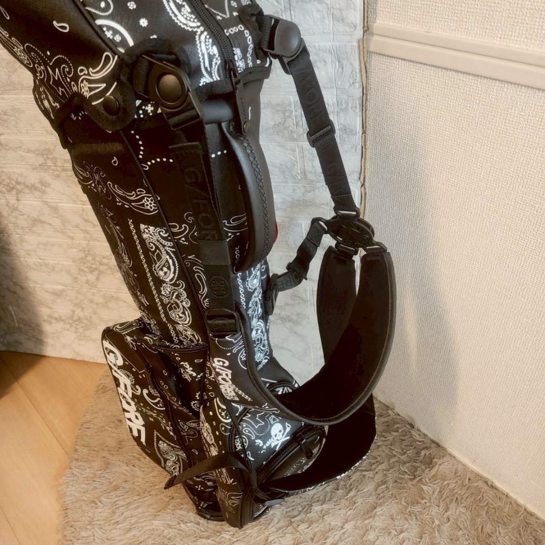 ジーフォア G FORE キャディバッグ サフィアーノ バンダナ プリント