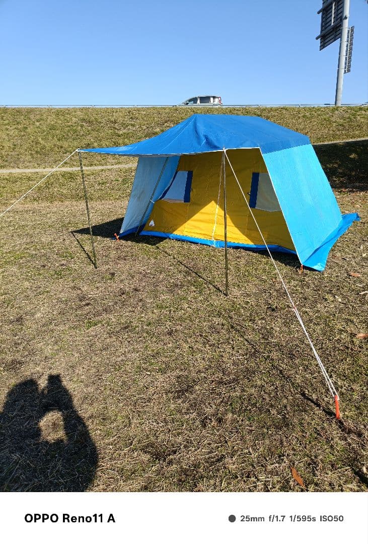 オガワ　クラウン　オーナーロッジ　鉄骨テント　冬キャンプ