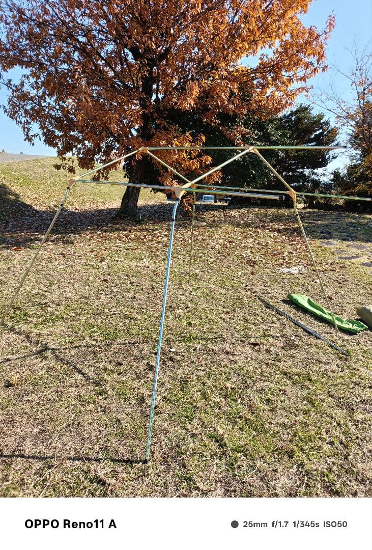 オガワ　クラウン　オーナーロッジ　鉄骨テント　冬キャンプ