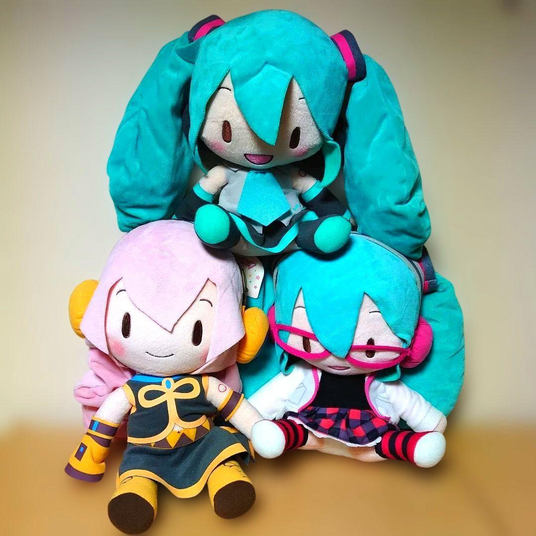 初音ミク メガジャンボ ふわふわ ぬいぐるみ 巡音ルカ ナチュラル