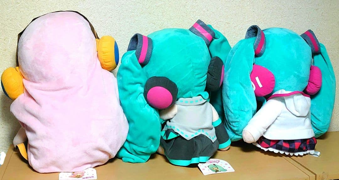初音ミク メガジャンボ ふわふわ ぬいぐるみ 巡音ルカ ナチュラル