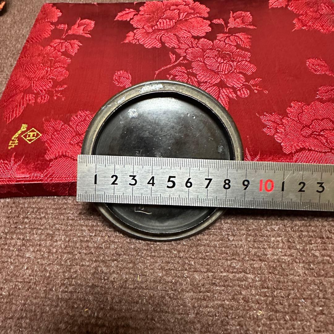 龍文堂 銅蓋サイズ9 cm内径7.7 cm 鉄瓶