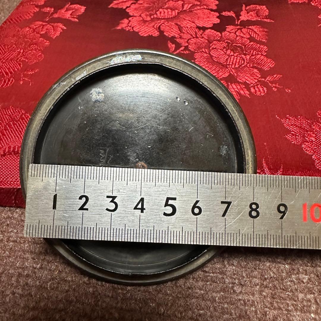 龍文堂 銅蓋サイズ9 cm内径7.7 cm 鉄瓶