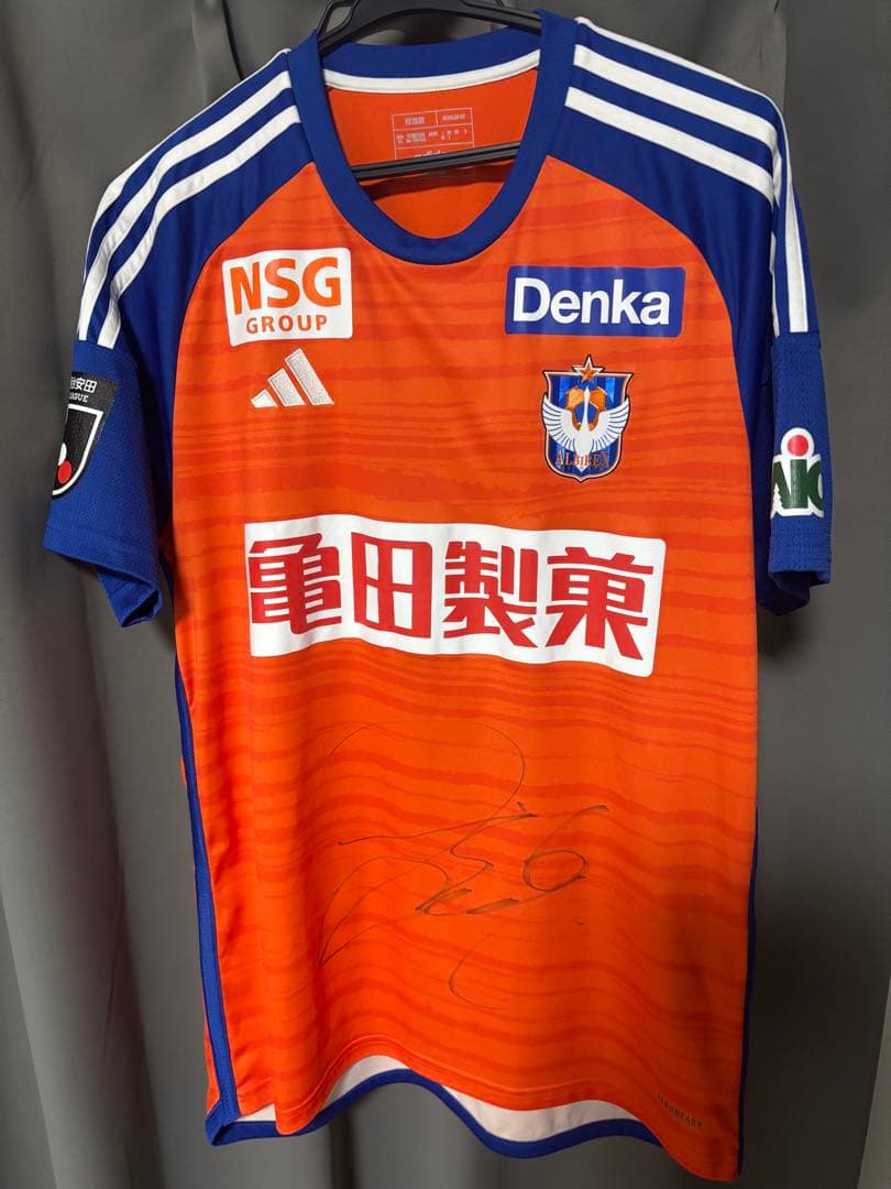 新潟アルビレックス 秋山 裕紀　ユニフォーム　サイズXL サイン入り