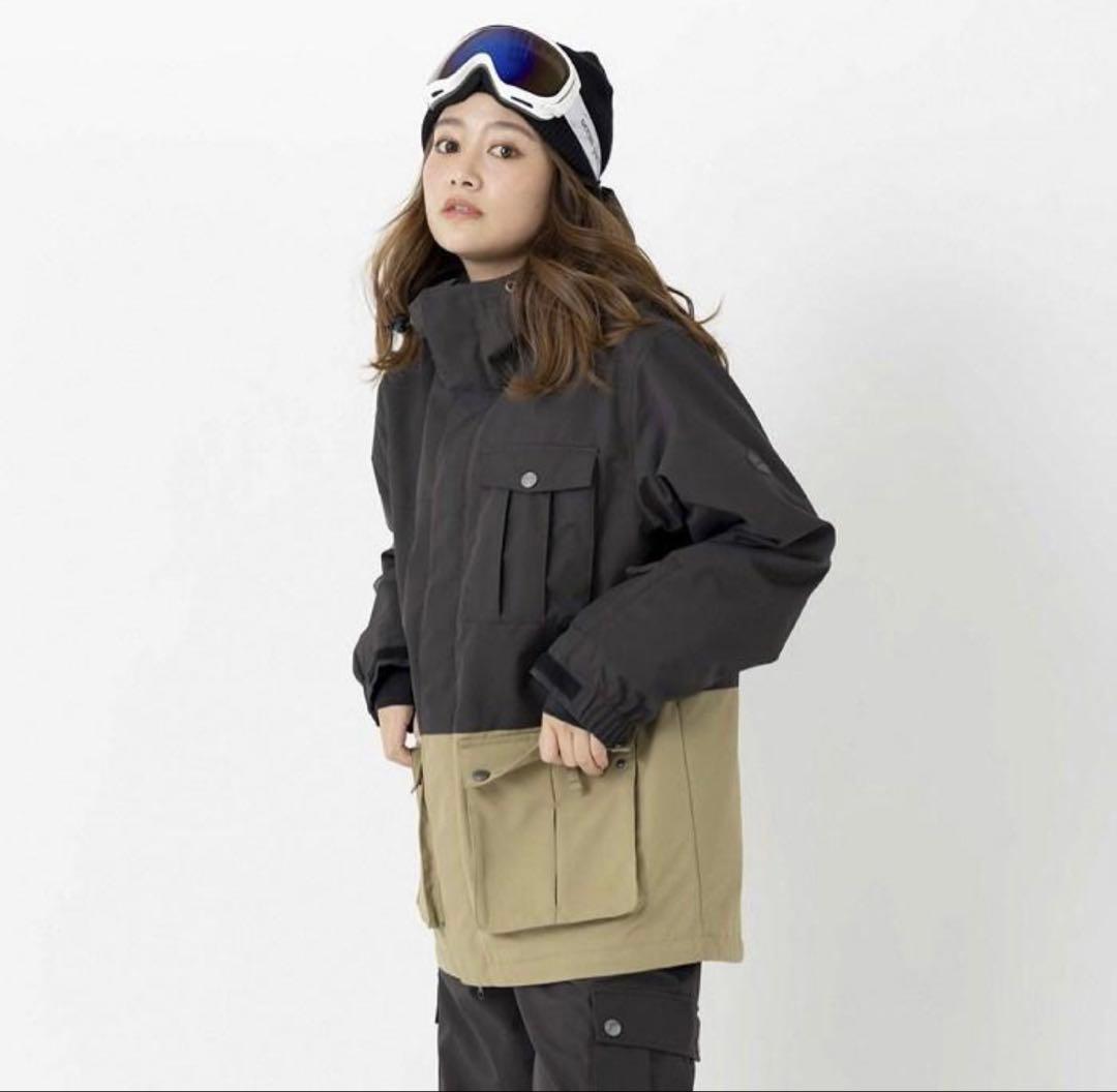 新品　OP スノーウェア ★ジャケットのみ★ Sサイズ　黒／カーキ