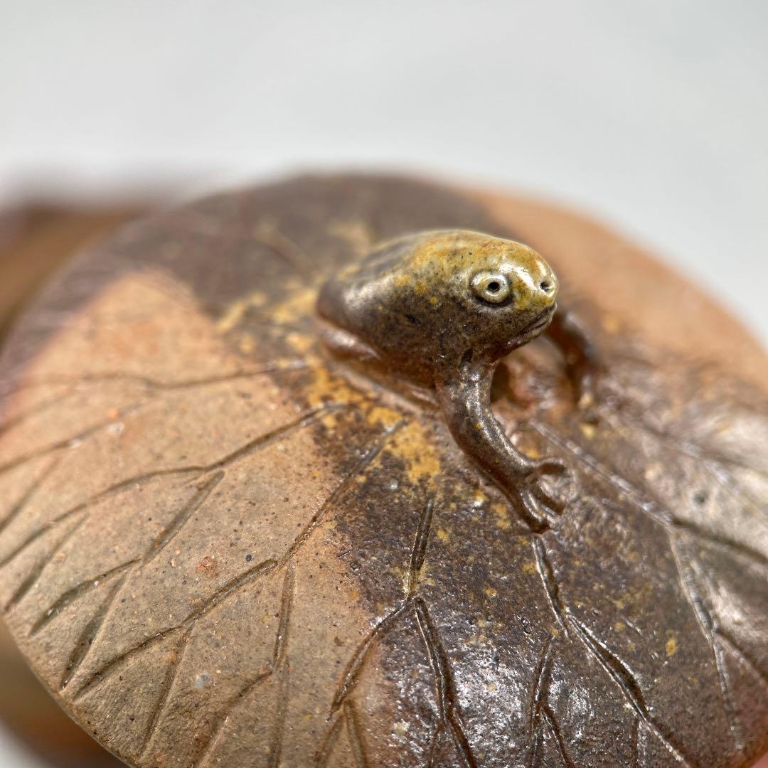 D佐藤苔助 備前焼宝瓶 蛙手捻り人気作者 急須 共箱 共布 茶注 煎茶 茶道具