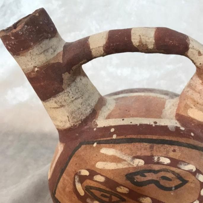 モチェ土器　アンデス土器　100～800年頃　ペルー　プレインカ　注口壺