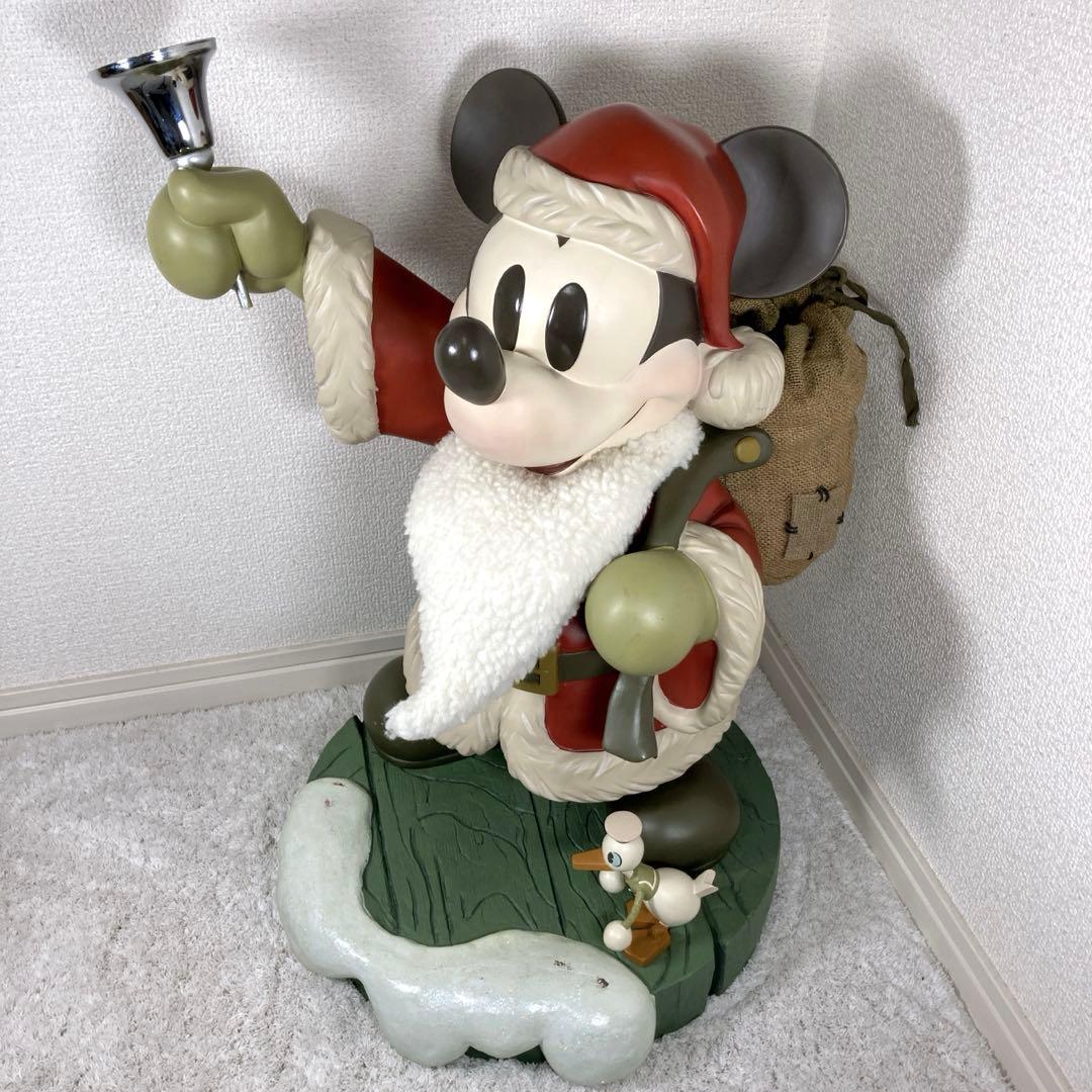 ディズニー75周年限定　特大　ミッキーマウス　サンタクロース　フィギュア　レア