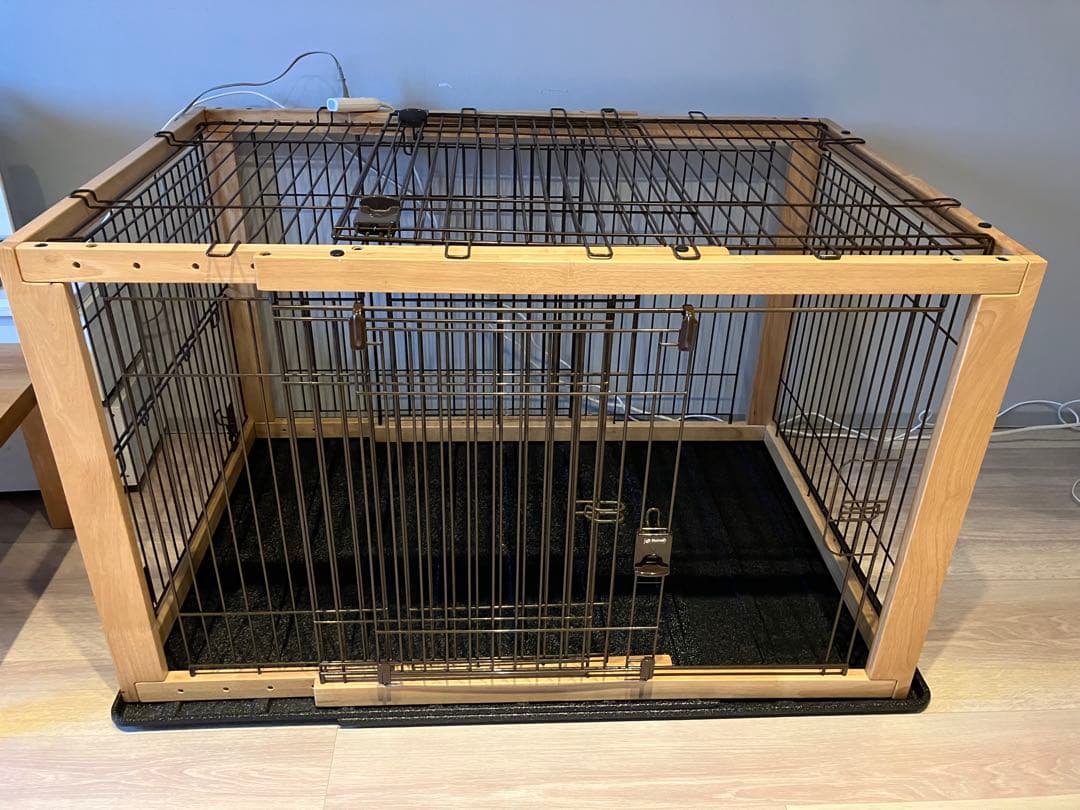 木製スライドペットサークル(リッチェル) 屋根付き トレーつきおまけつき送料込