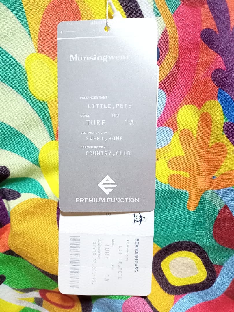 マンシングウェア ゴルフ 総柄 カラフル ストレッチ ペンギン 新品