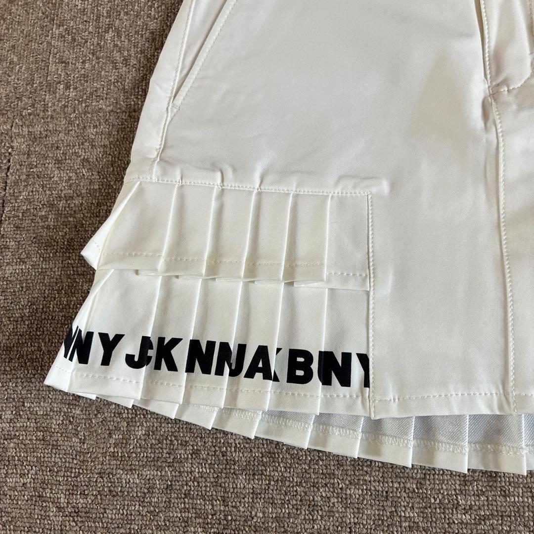 【Jack Bunny!!】パーリーゲイツ　裏微起毛 ペプラム プリーツスカート