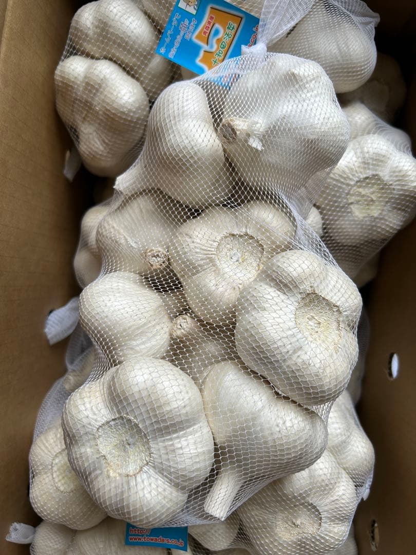 訳ありにんにく　青森にんにく　Lサイズ５キロ　国産にんにく　ホワイト六片にんにく