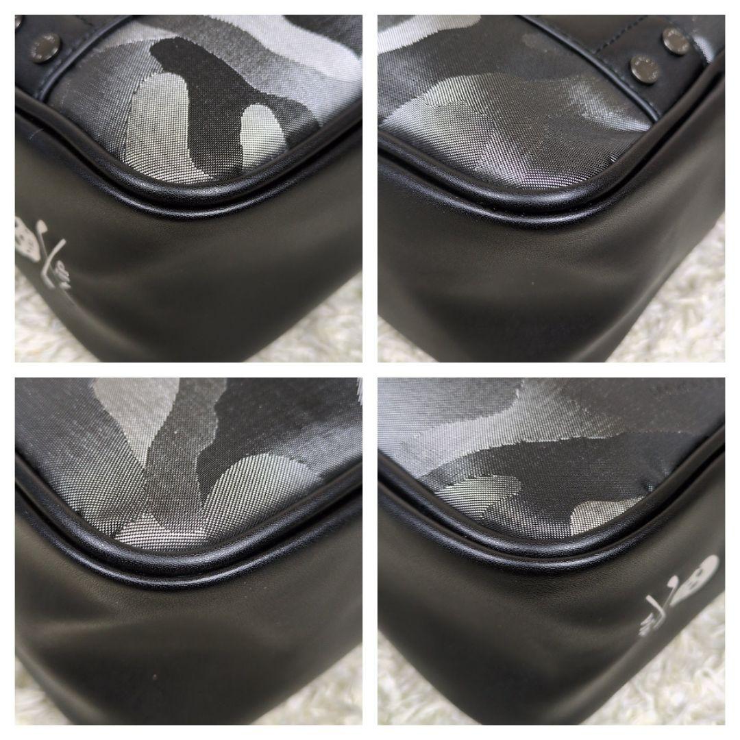 美品✨ マークアンドロナ カートバッグ カモフラ スカル ナイロン ブラック