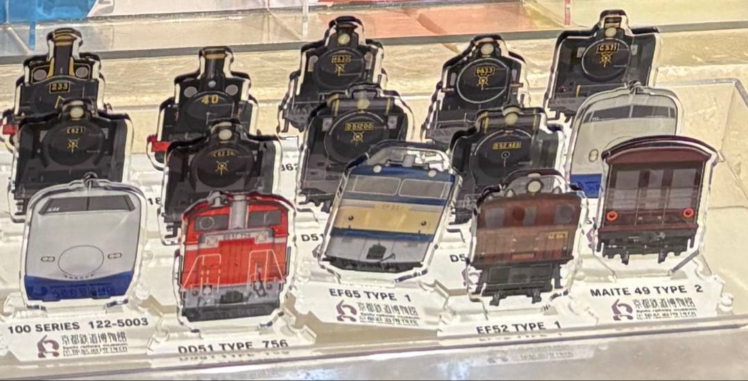 ［京都鉄道博物館限定］鉄道シリーズトレーディングキーホルダー　1個〜購入可