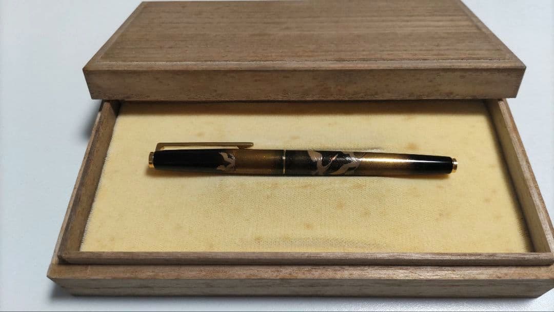パイロット　万年筆　蒔絵　鶴　14k　國光會