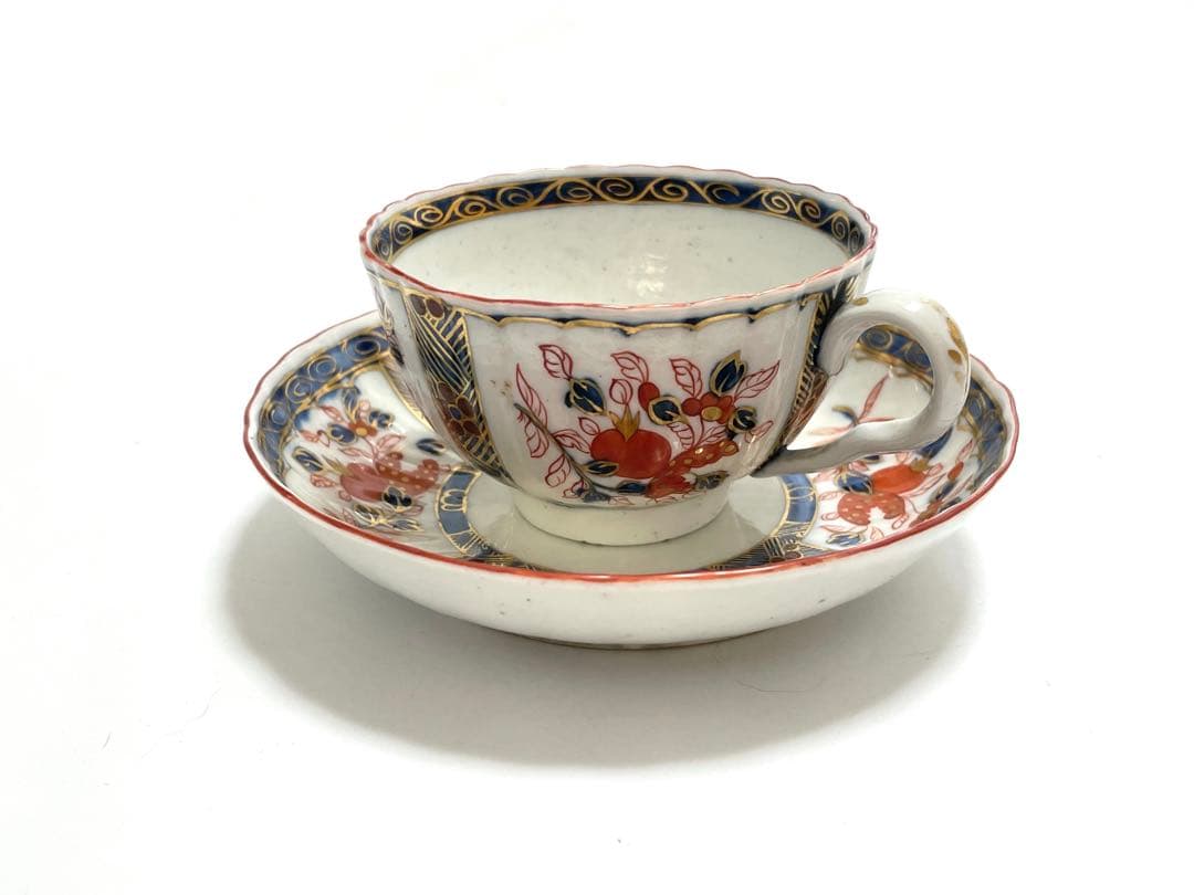 骨董　西洋アンティーク　古伊万里写　ウェッジウッド カップアンドソーサー