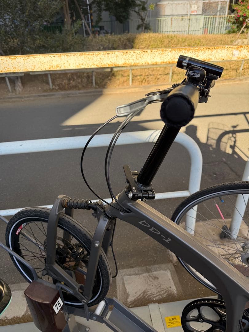 折りたたみ自転車 bd-1 グレー